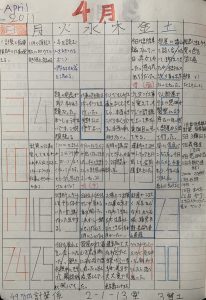 平成23年4月1〜29日（計算係　指導補助で新たな１年間の挑戦）