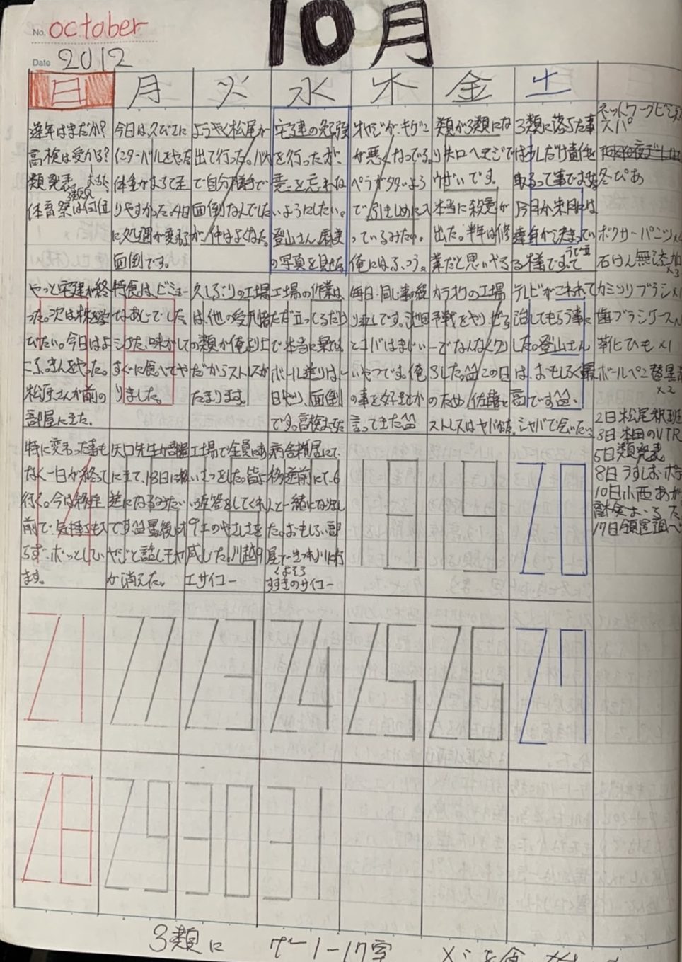 2012年10月15日（その日は突然に訪れた）