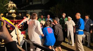 令和５年１０月２８日　３０年に１回、実家に神輿が来た！！